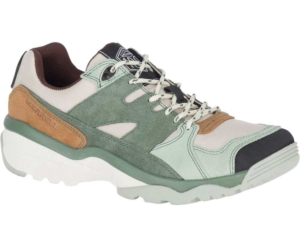 Merrell Sneakers Olive/White - Boulder Range - Womens 86DBYZJFA